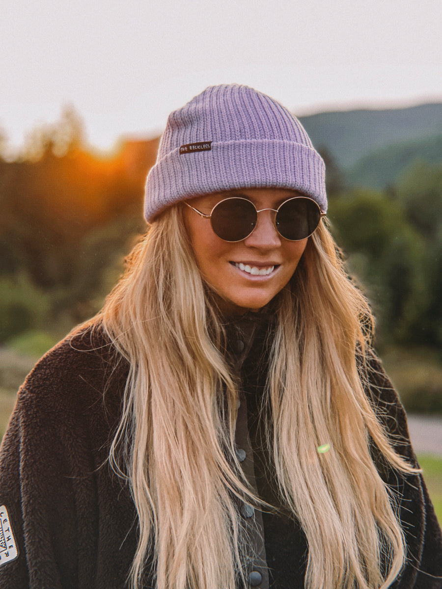 Lilac Beanie – Notice The Reckless