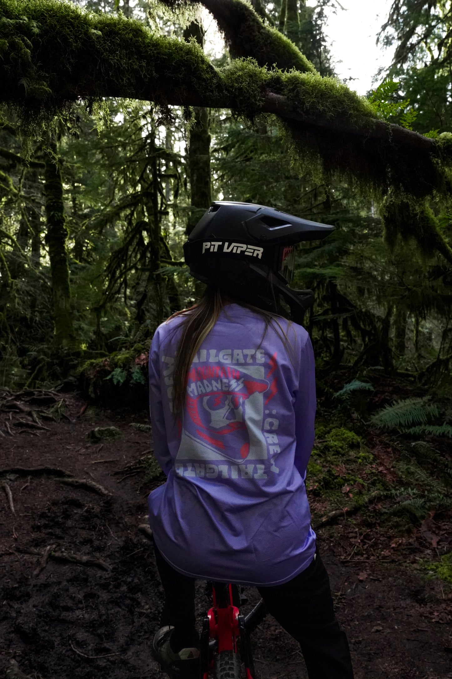 Lilac Mountain Madness MTB Long Sleeve Jersey