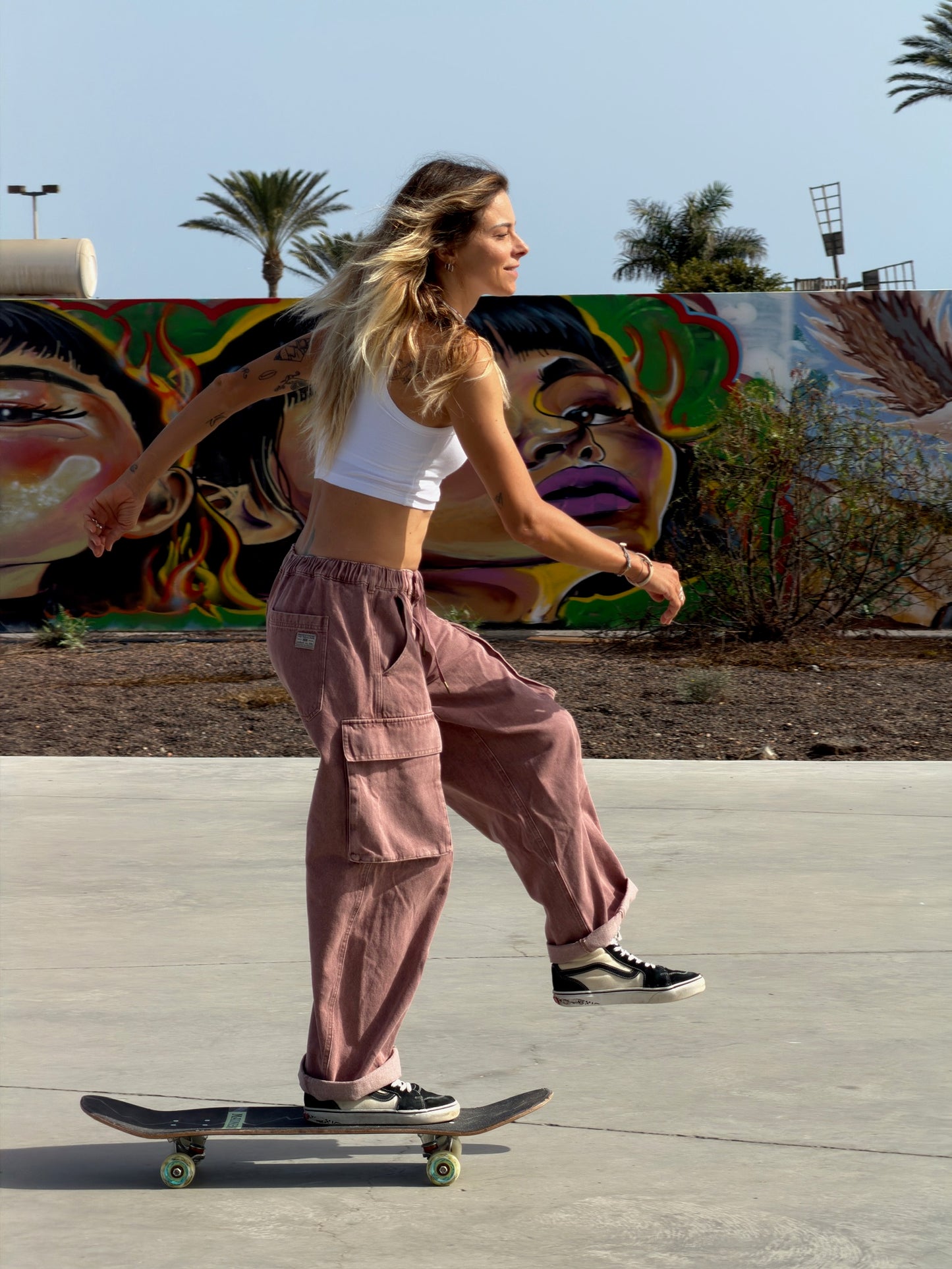 Dusty Rose Barrel Jeans