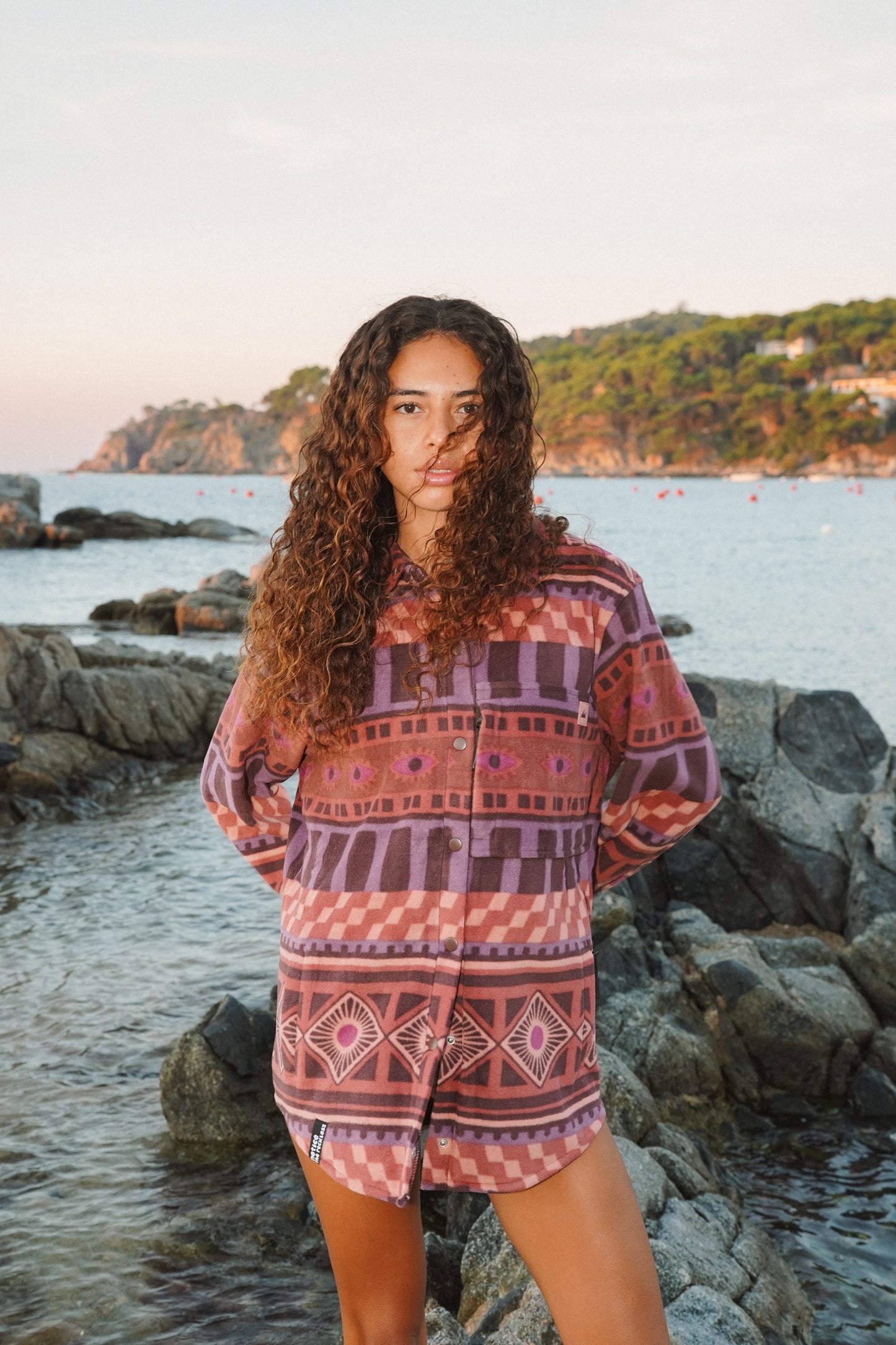Moonridge Patterned Fleece Shirt