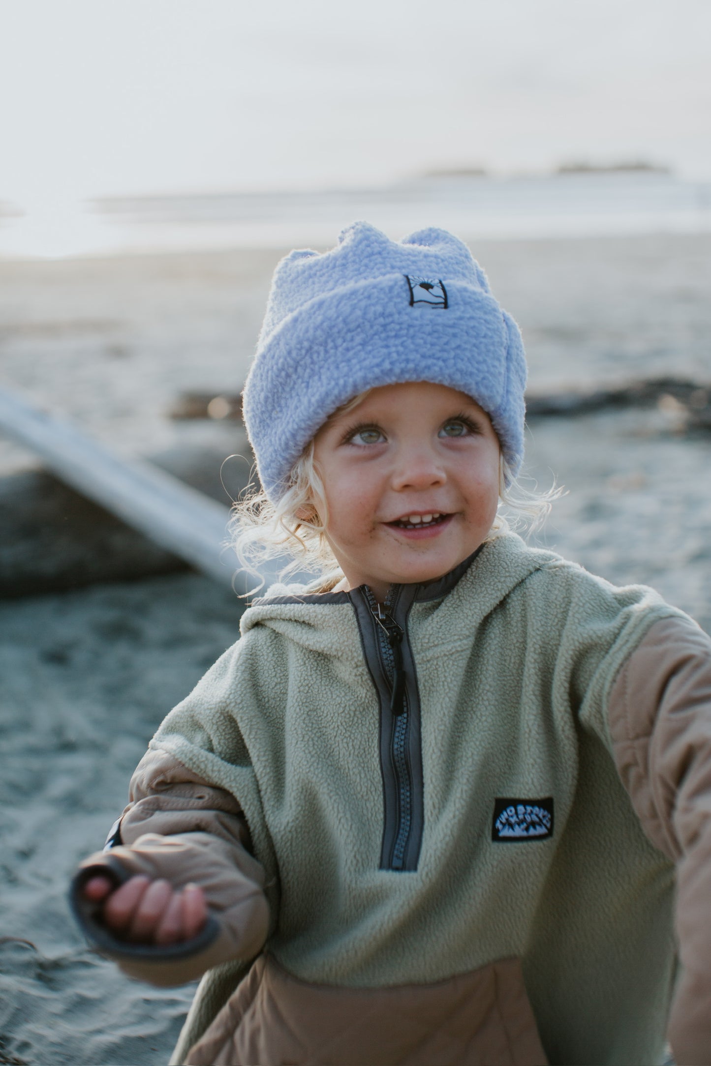 Indigo Fleece Kids Beanie