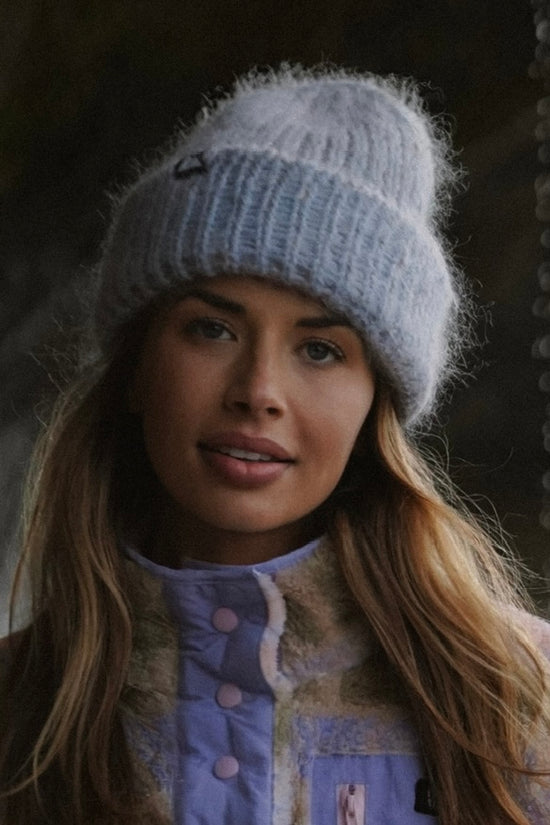 Slate Mohair Beanie