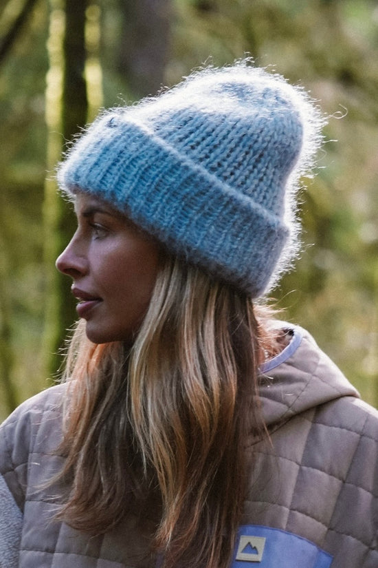Slate Mohair Beanie