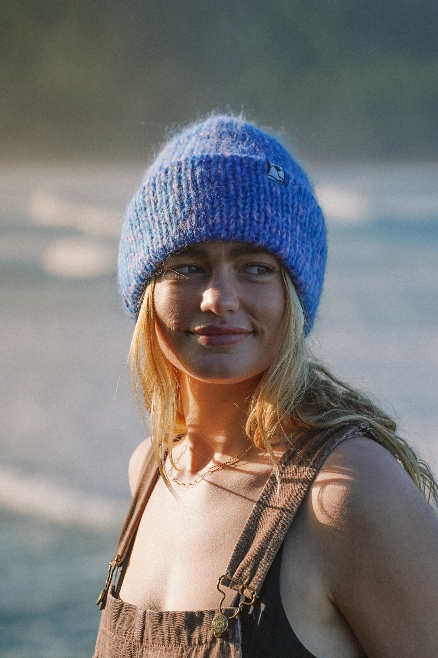 Sky Bloom Mohair Beanie