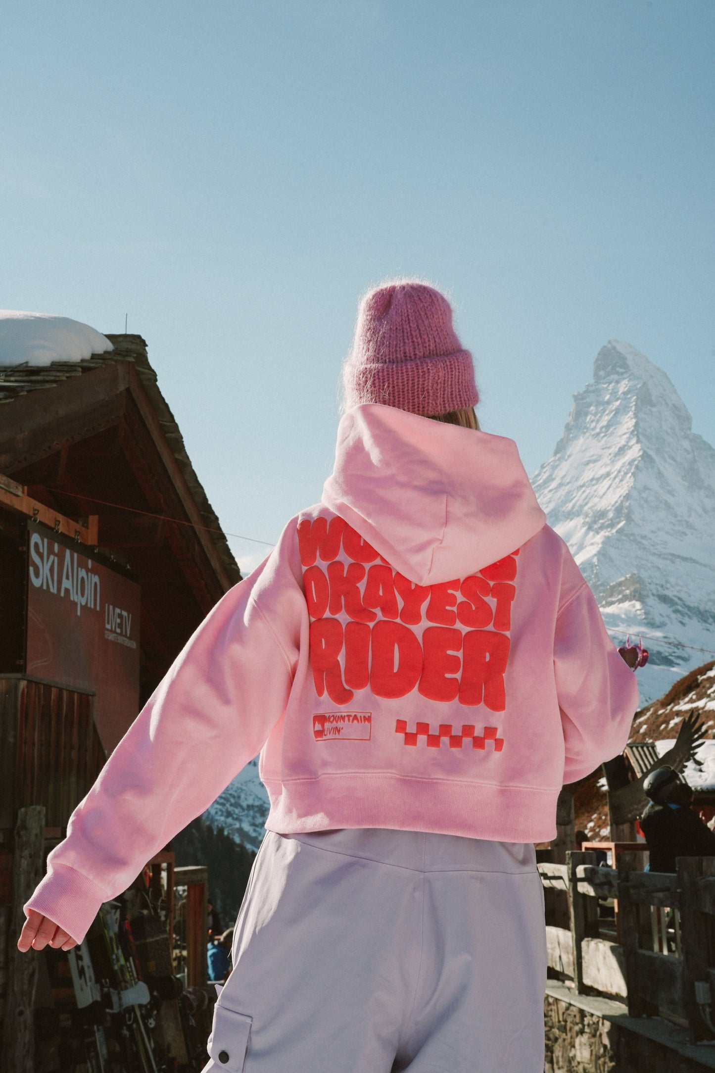 Okayest Rider Cropped Hoodie