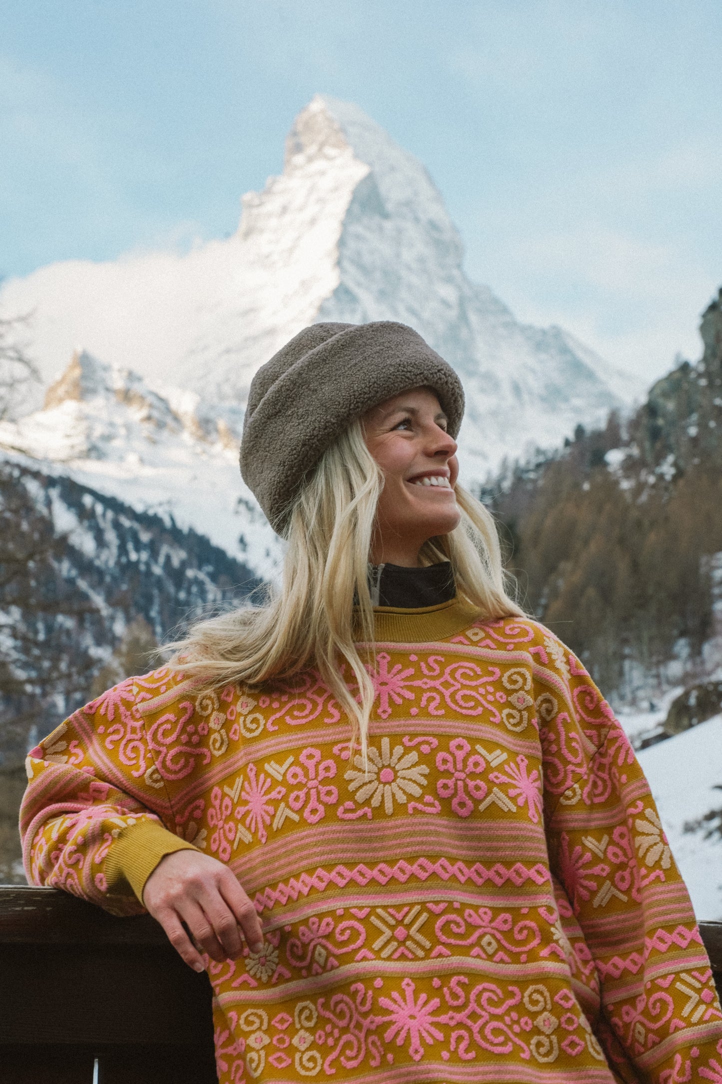 Nordic Flora Textured Sweater
