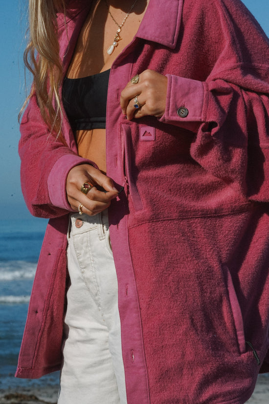 Burgundy Shacket