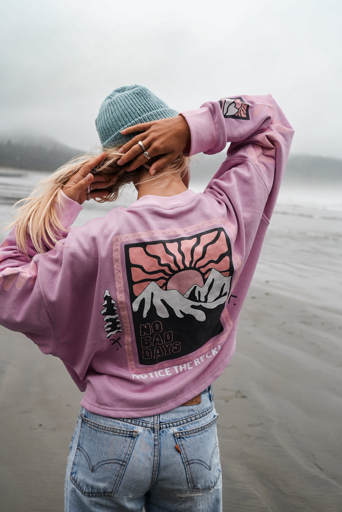 No Bad Days Cropped Long Sleeve