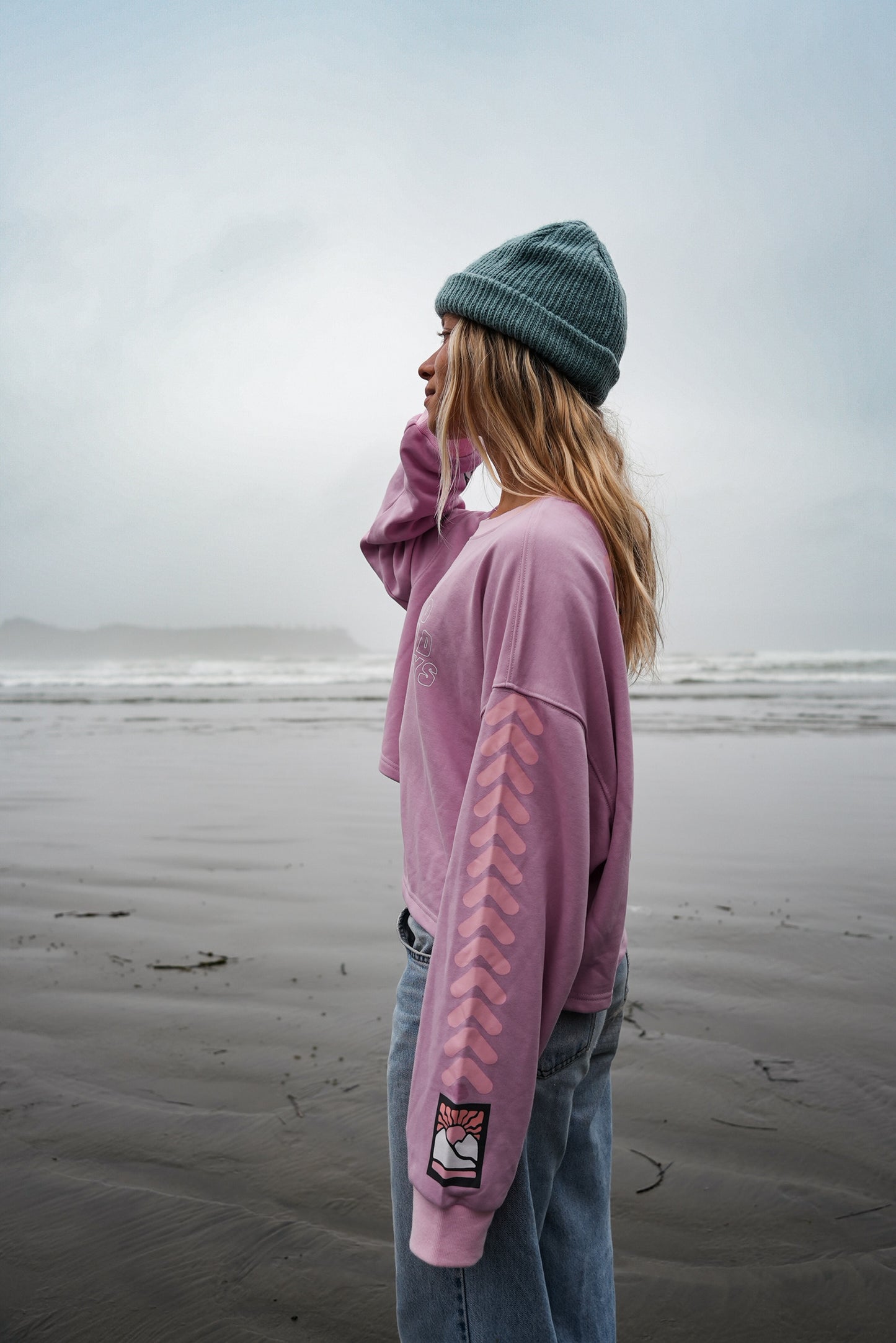 No Bad Days Cropped Long Sleeve