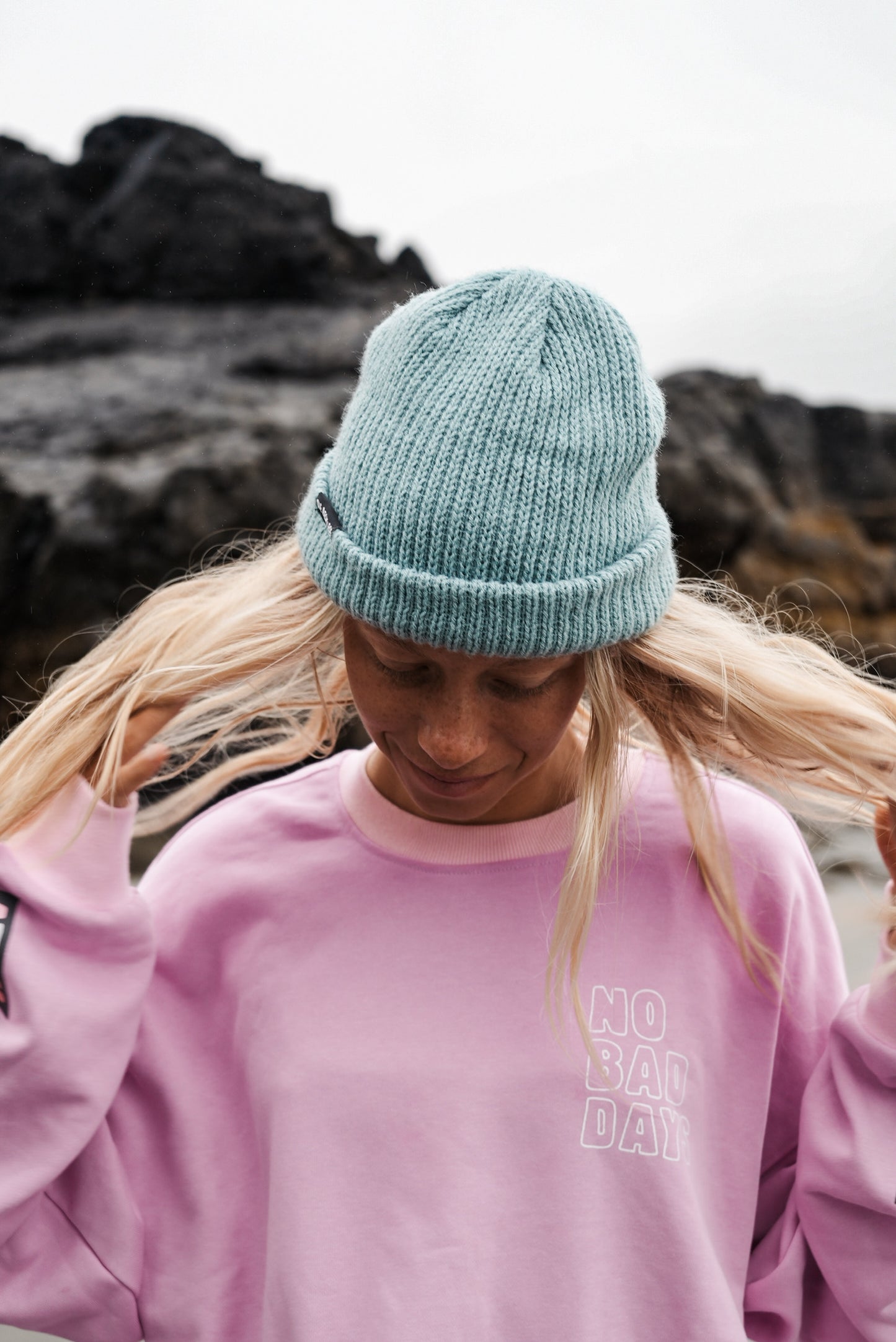 No Bad Days Cropped Long Sleeve