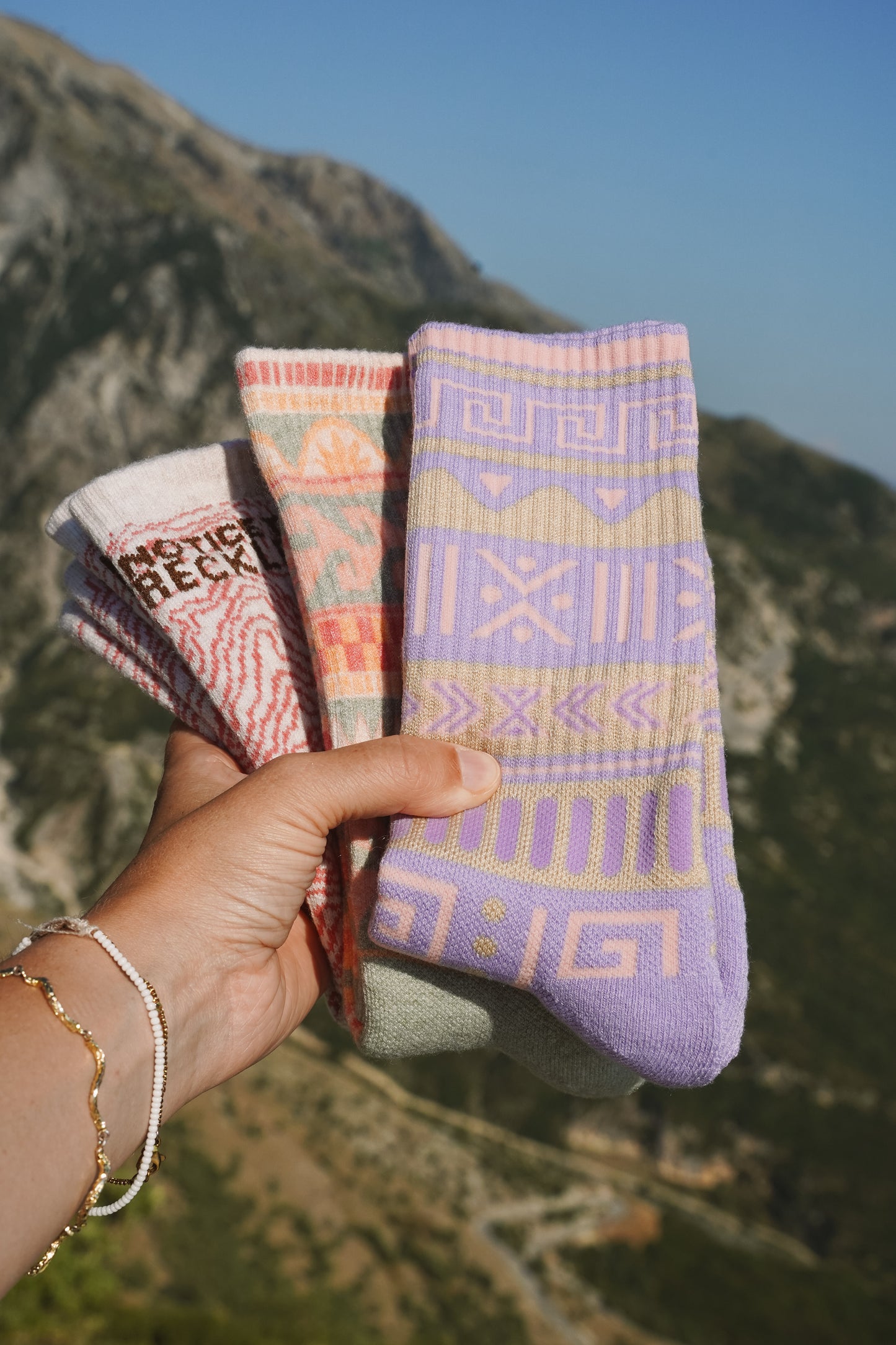 Alpine Lavender Warm Socks