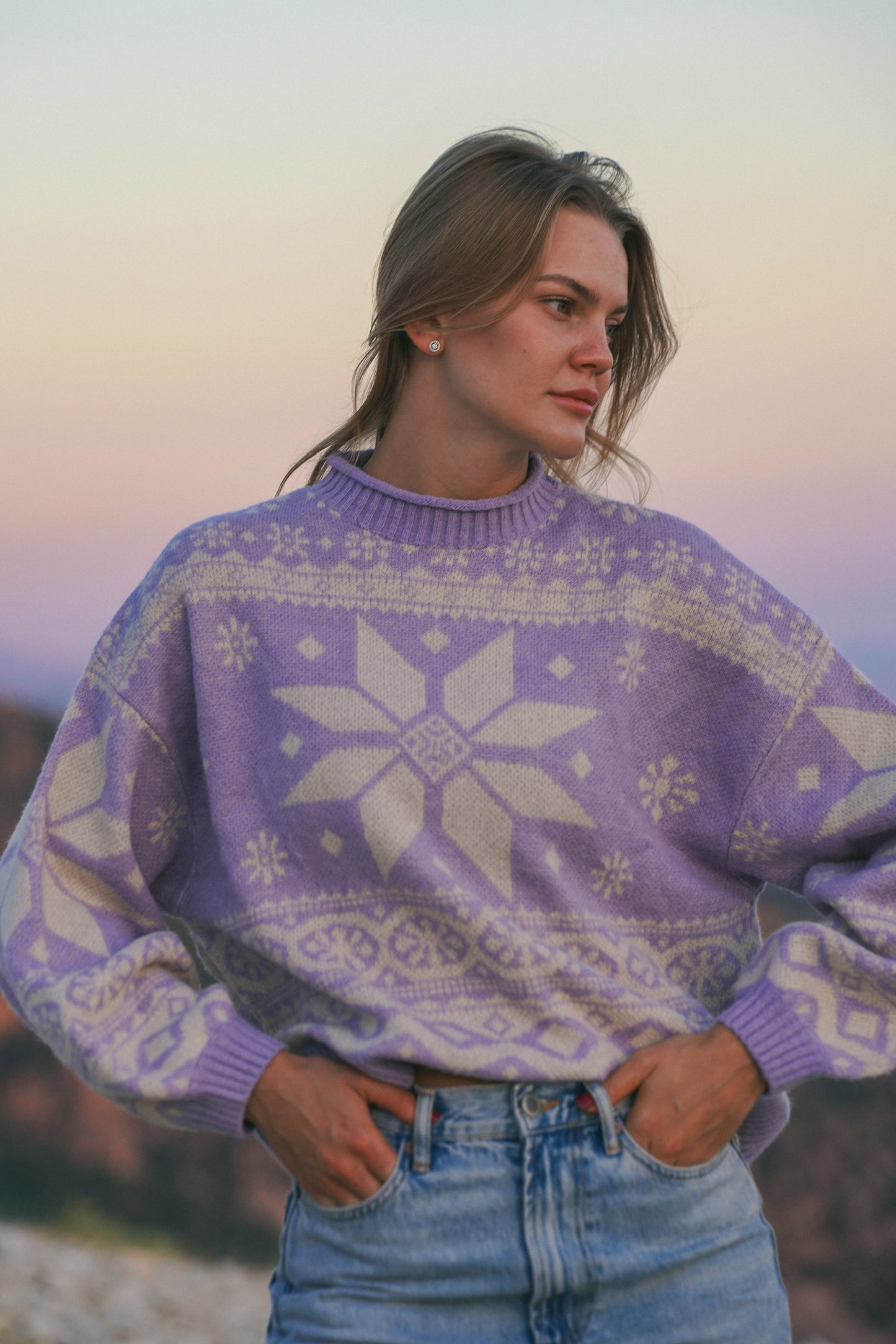 Alta Lilac Sweater