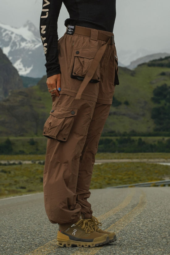 Walnut Zip-Off Pants – Notice The Reckless