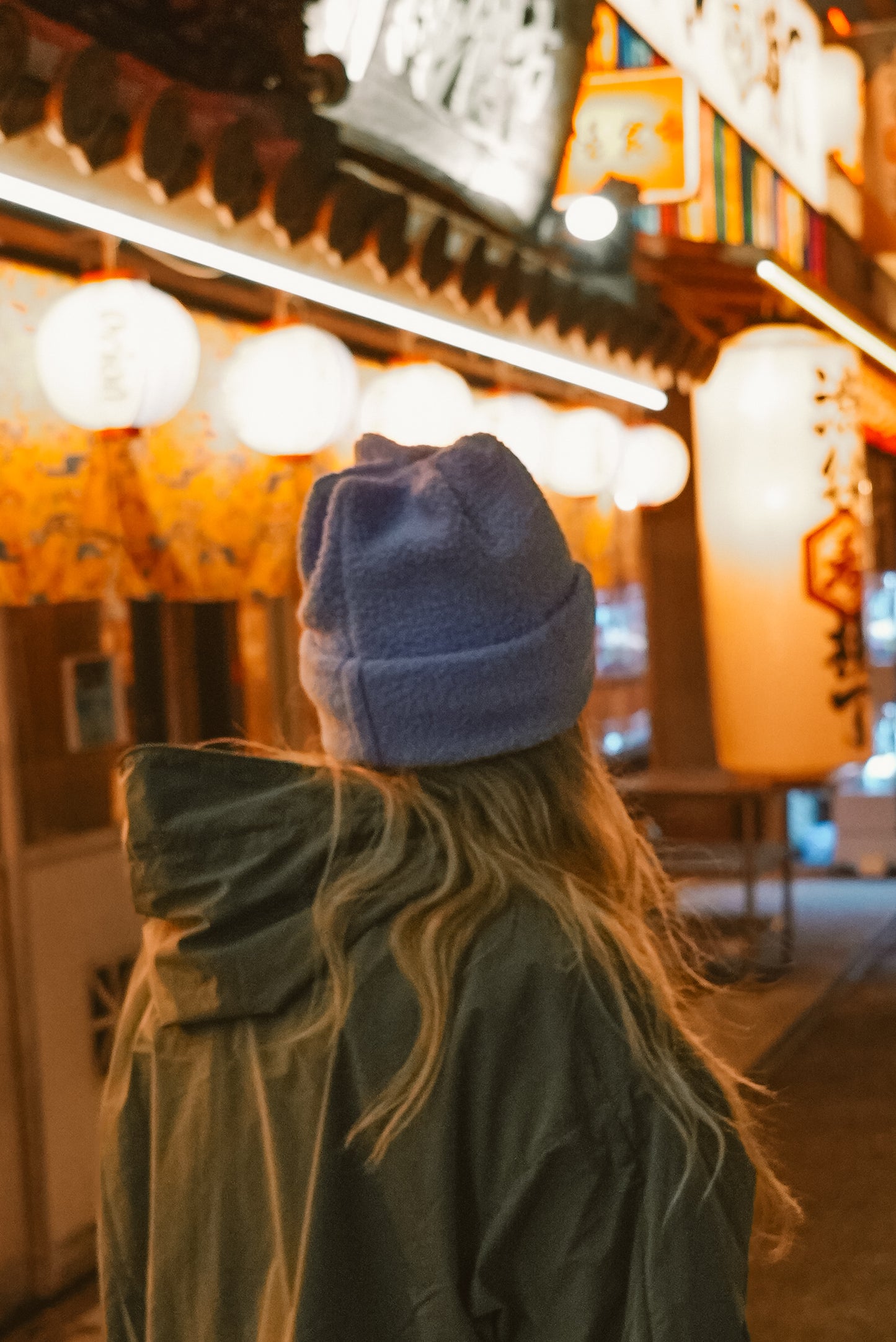 Indigo Fleece Beanie 