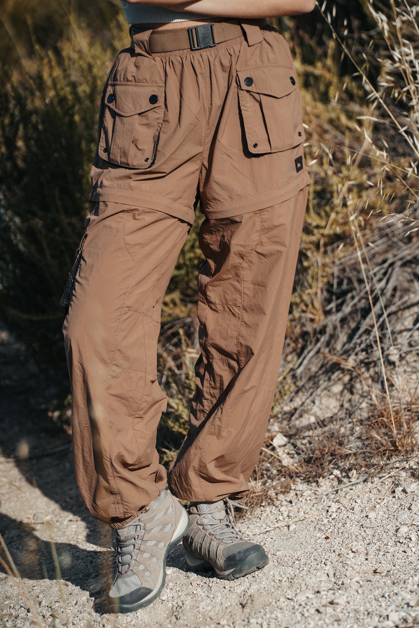 Walnut Zip-Off Pants