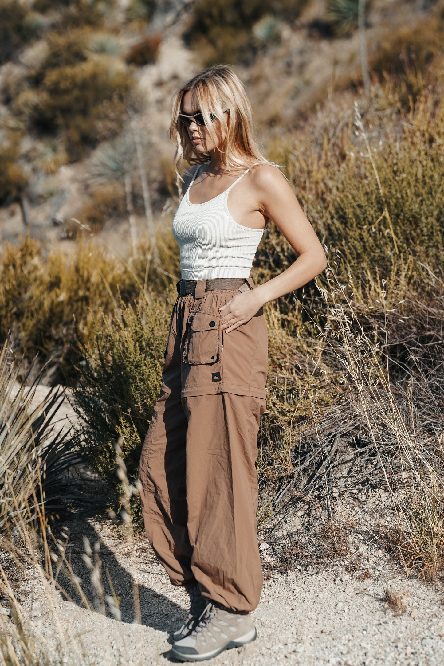 Walnut Zip-Off Pants