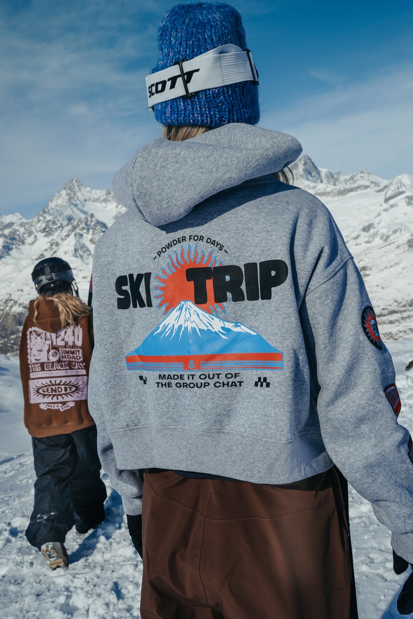 Ski Trip Cropped Hoodie