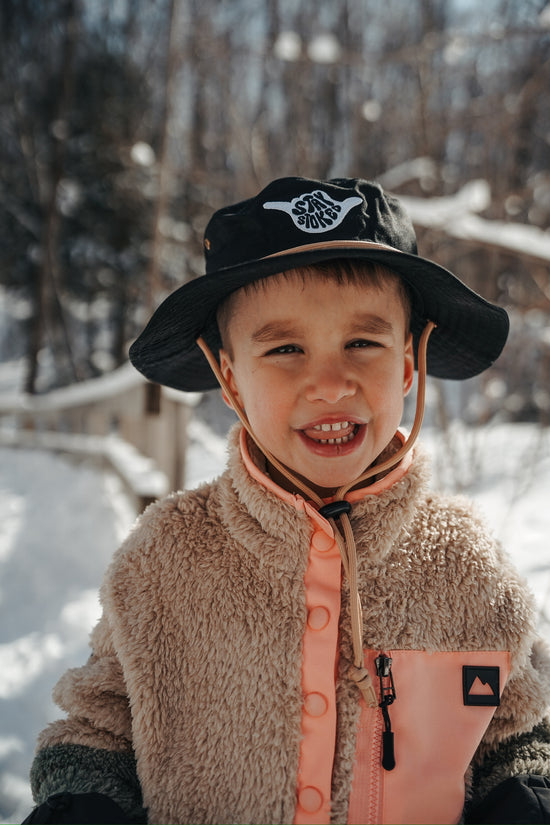 Stay Stoked Black Bucket Hat