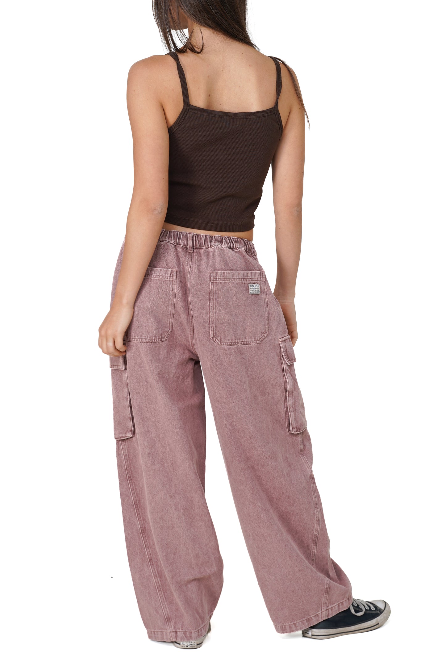 Dusty Rose Barrel Jeans
