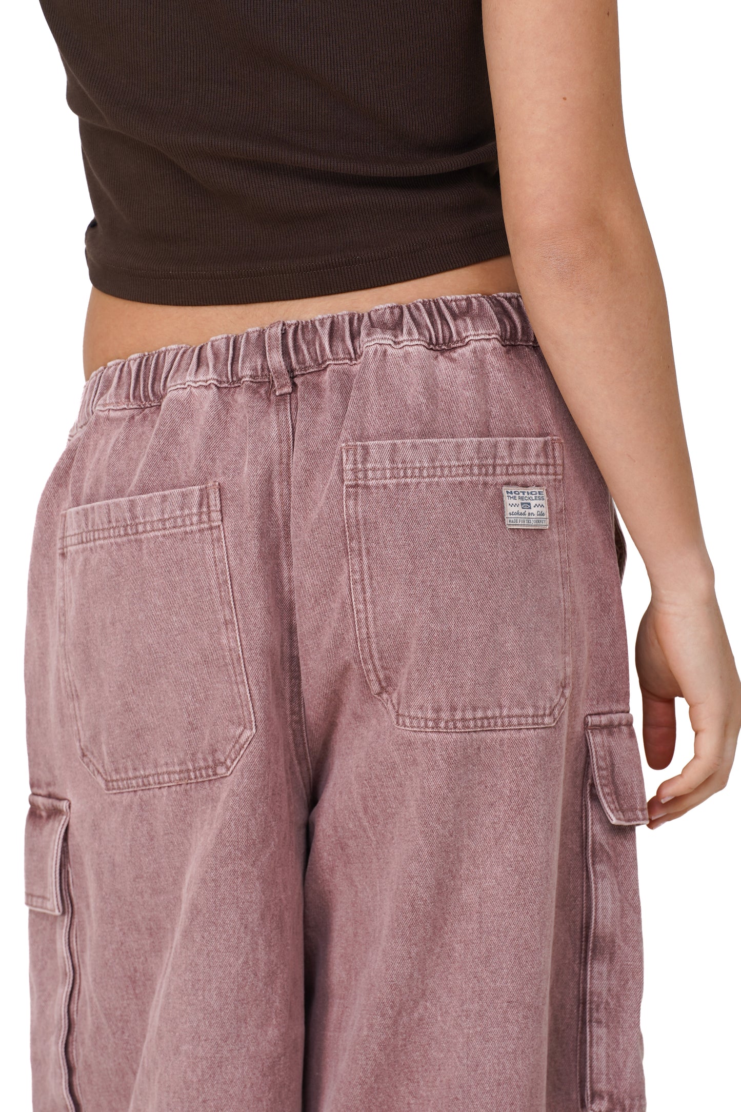 Dusty Rose Barrel Jeans
