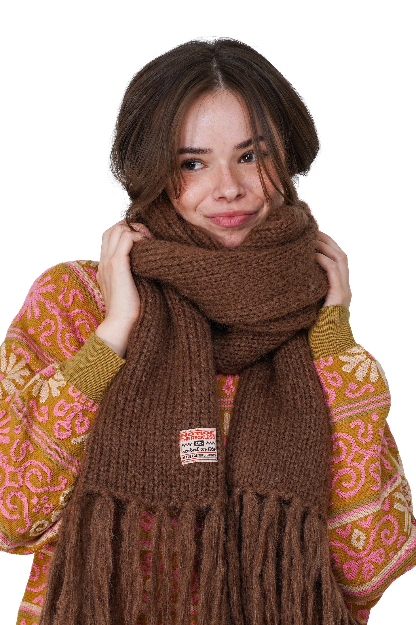 Espresso Mohair Scarf