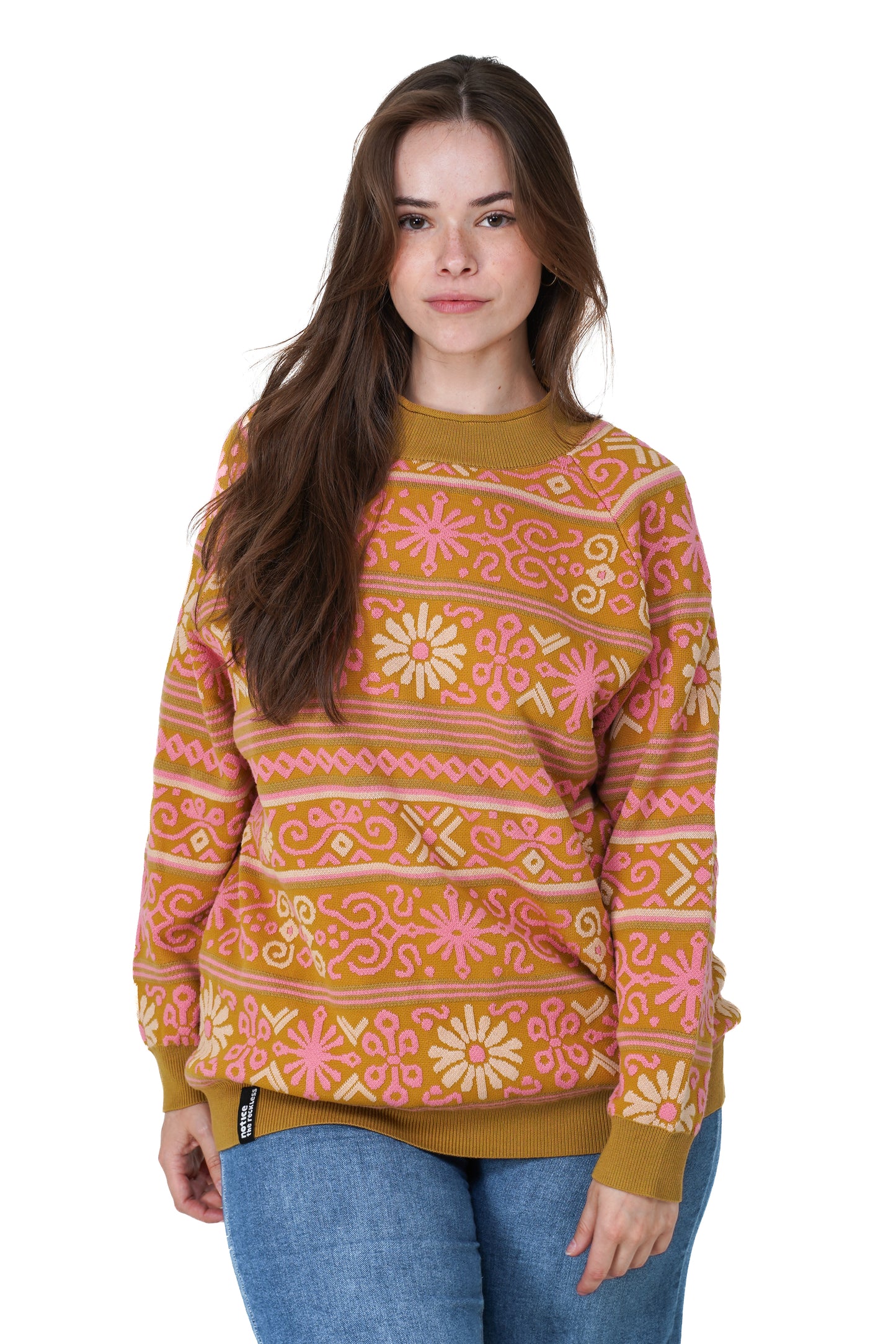 Nordic Flora Textured Sweater