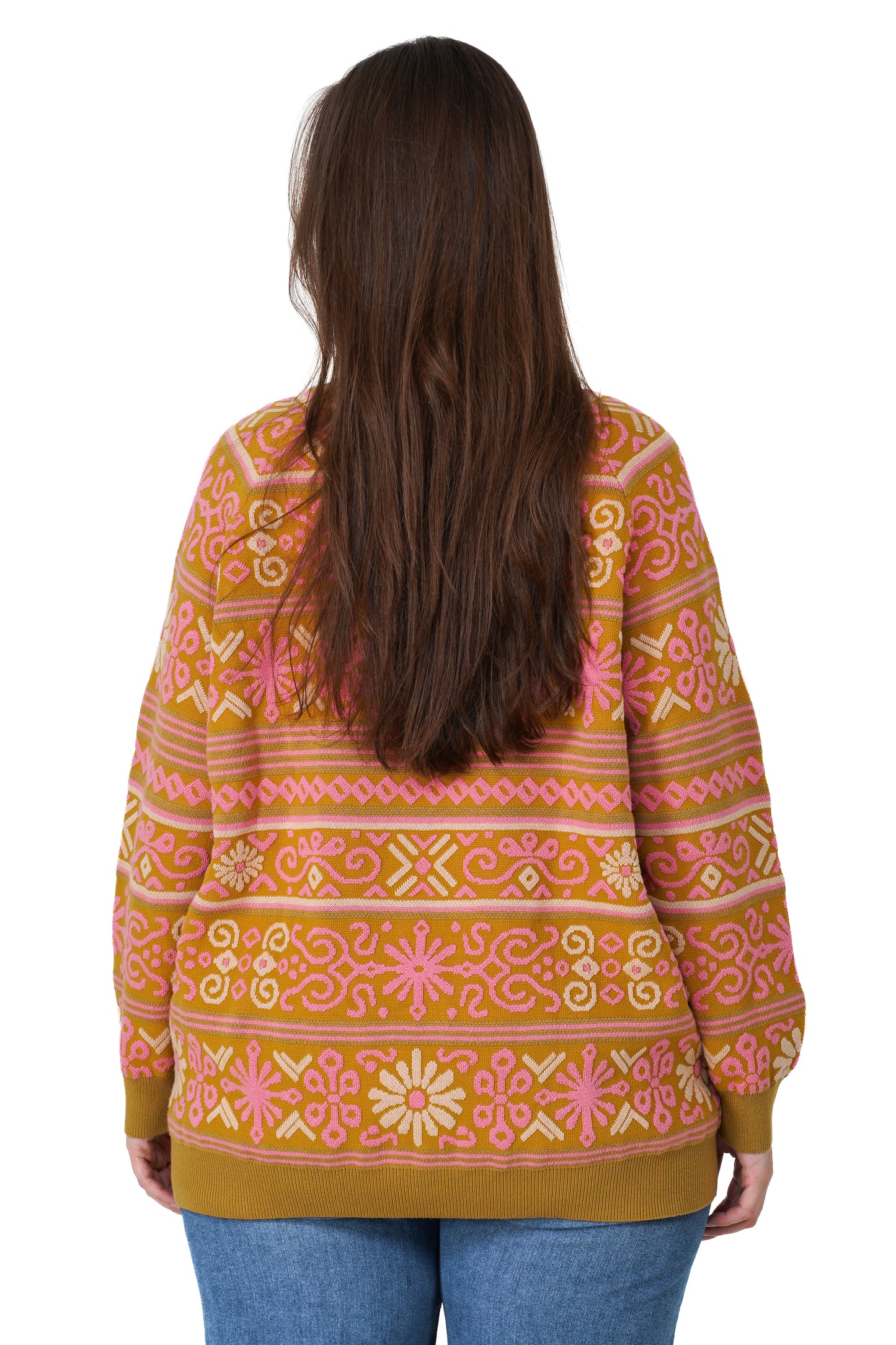 Nordic Flora Textured Sweater