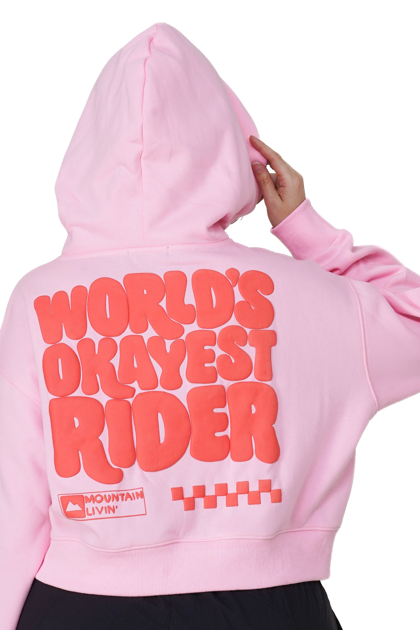 Okayest Rider Cropped Hoodie