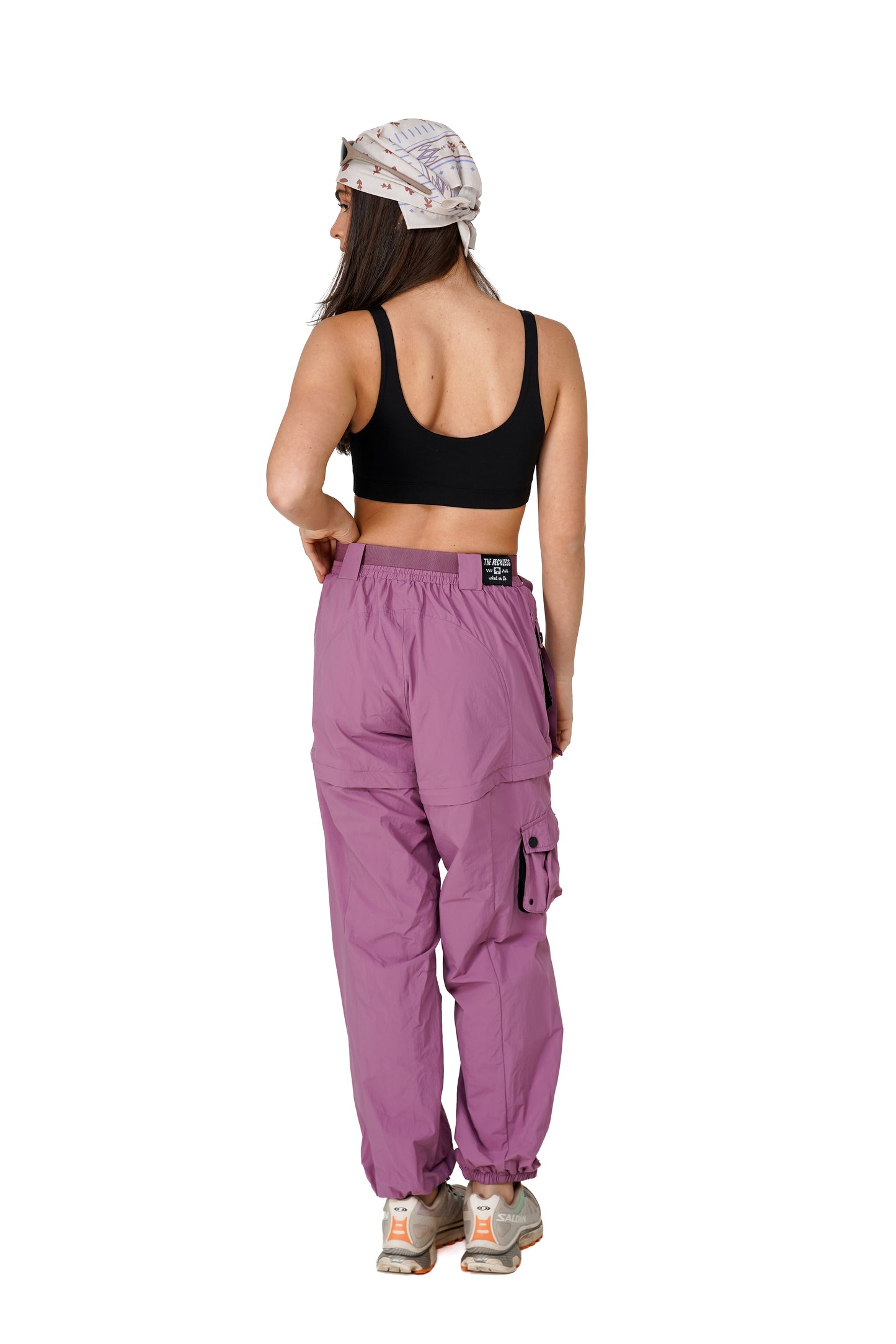 Burgundy Zip-Off Pants