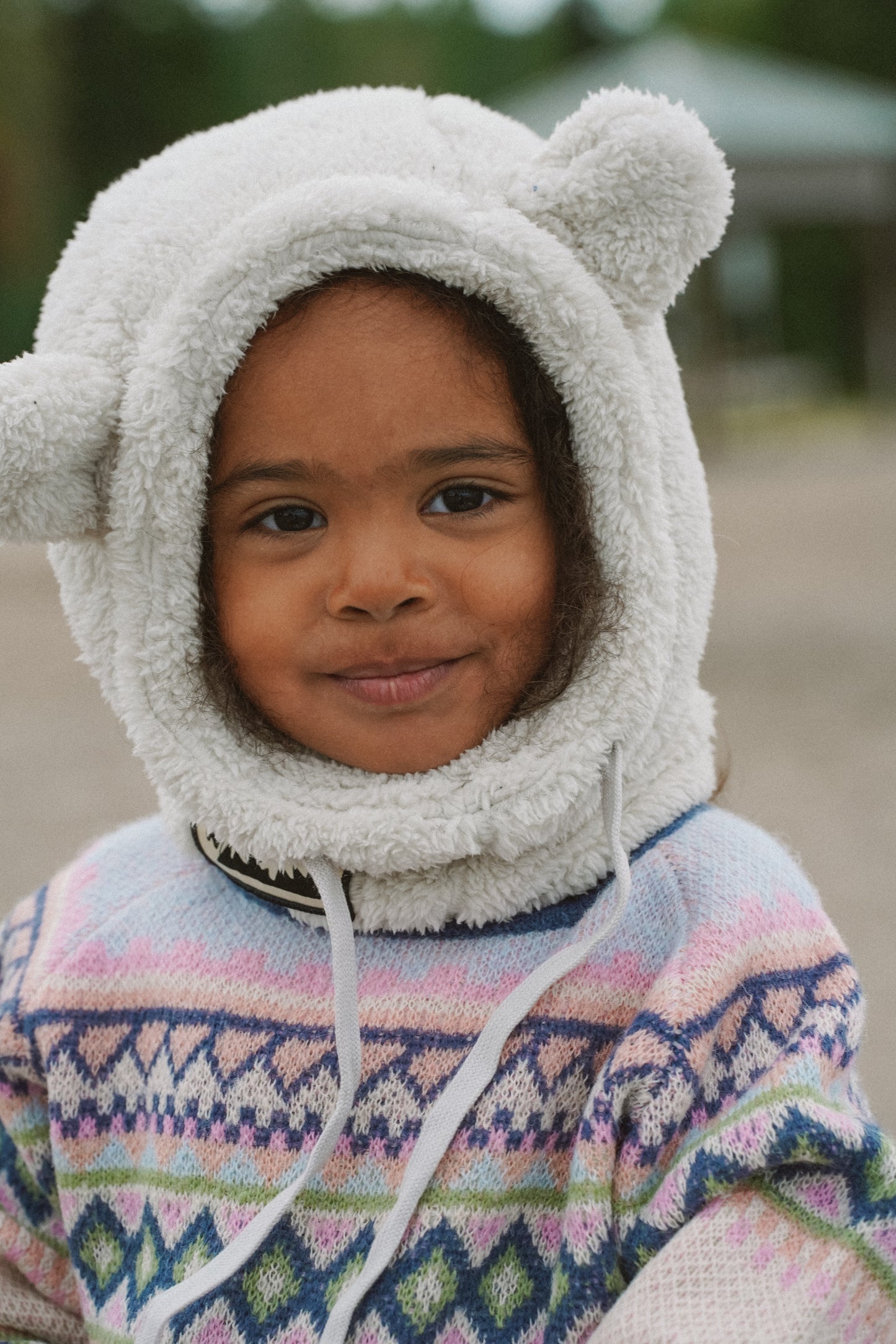 Polar Bear Rider Hood