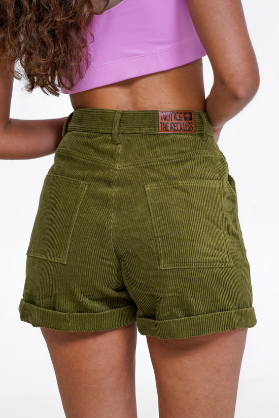 Forest Green Corduroy Shorts