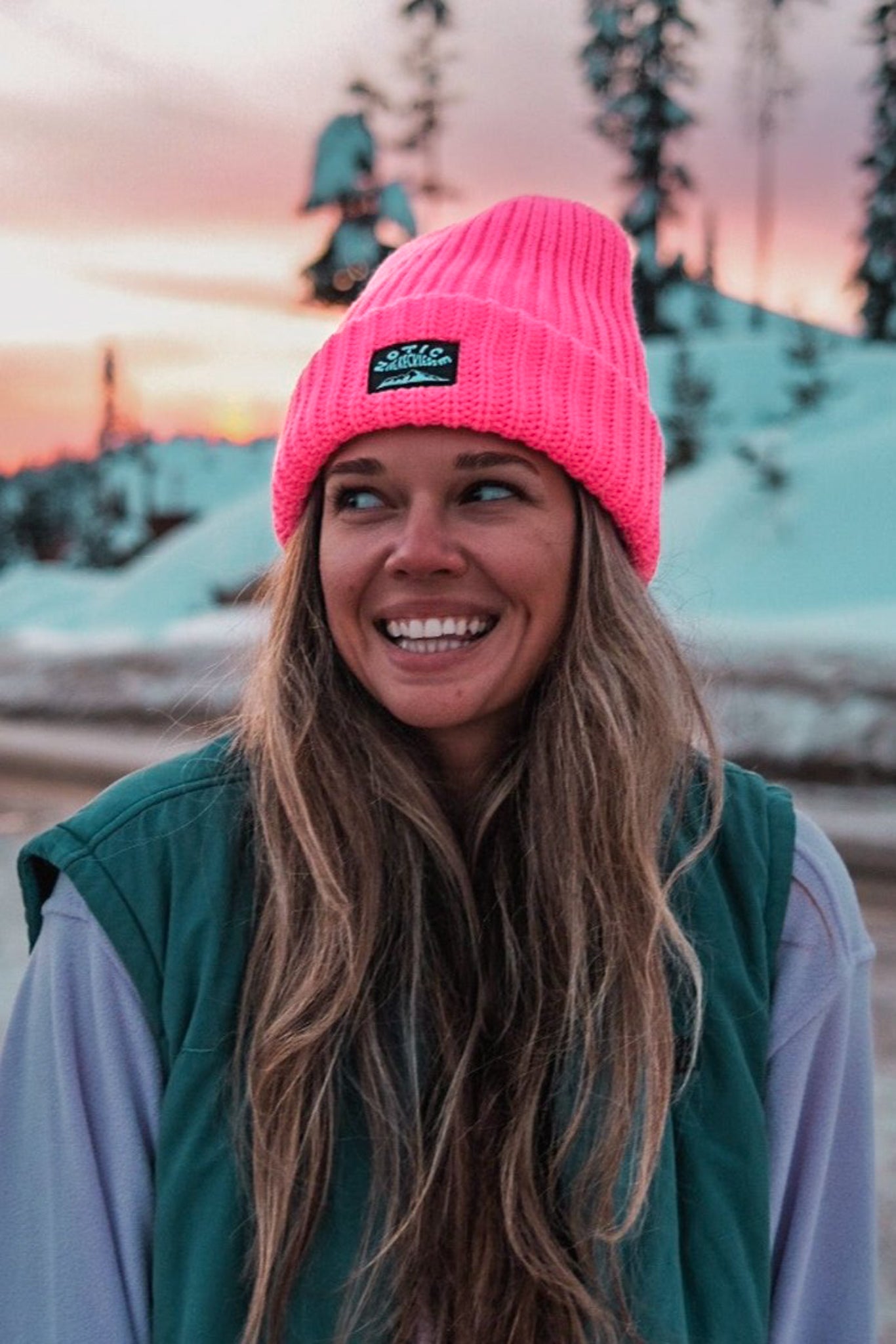 Big Neon Pink Beanie