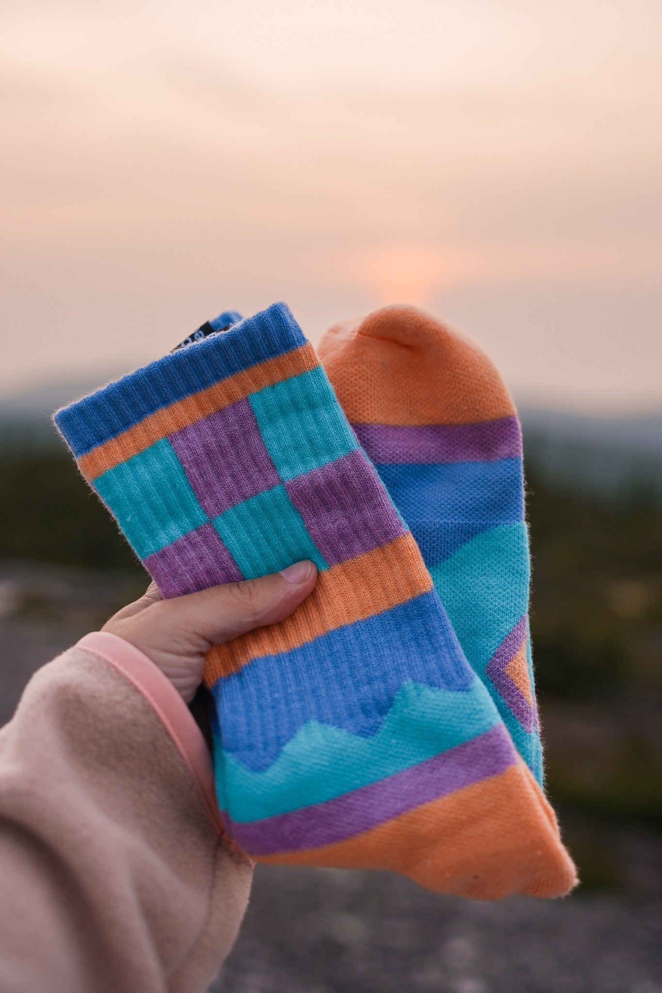 Sunset Swirl Socks