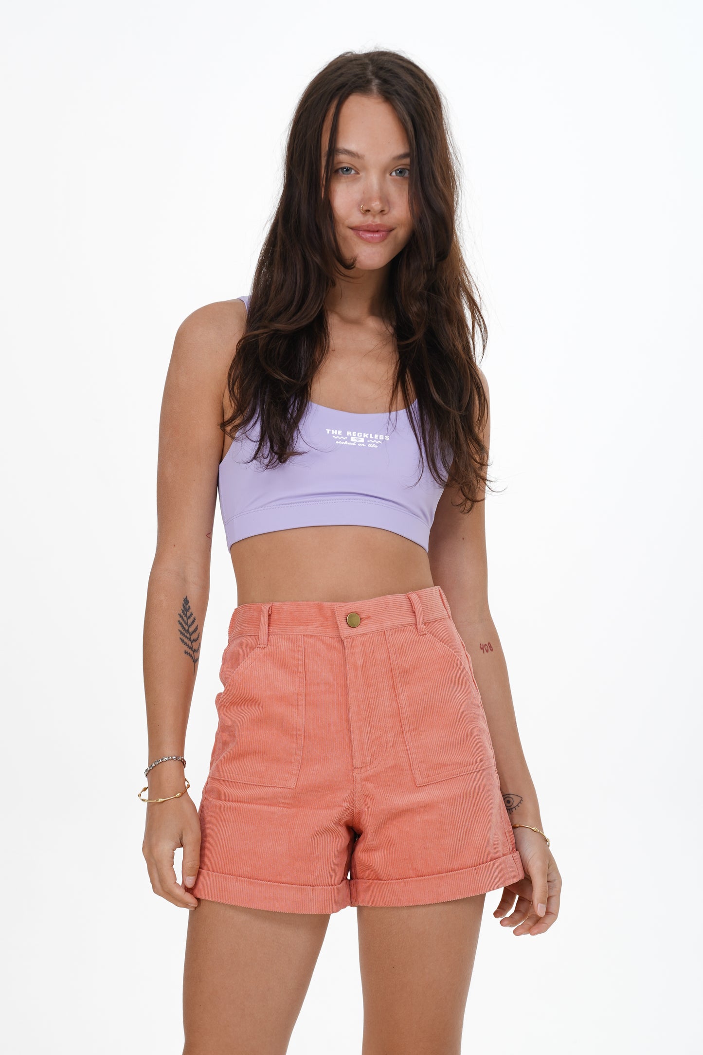 Shorts Corduroy Saumon
