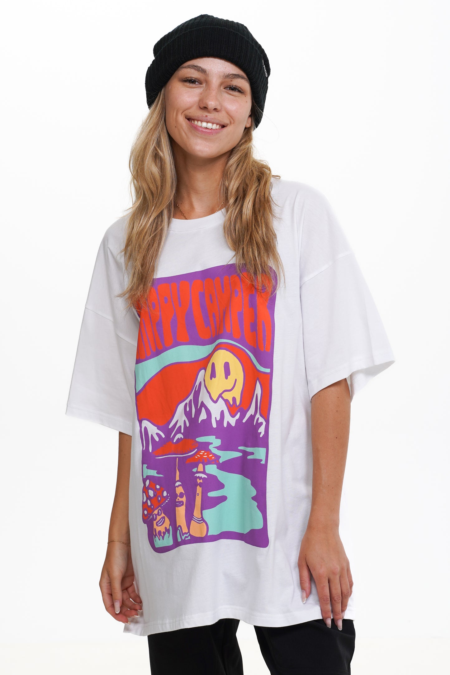 Load image into Gallery viewer, Happy Camper Oversized Tee
