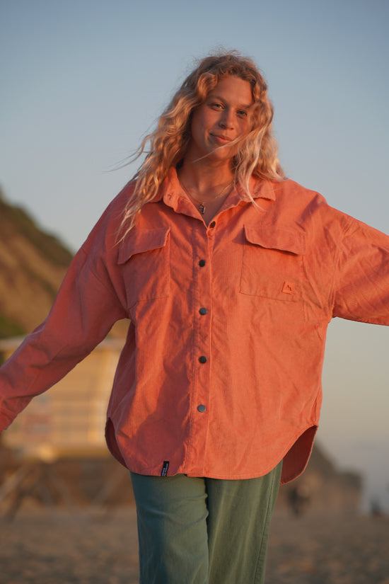 Salmon Corudoy Shirt