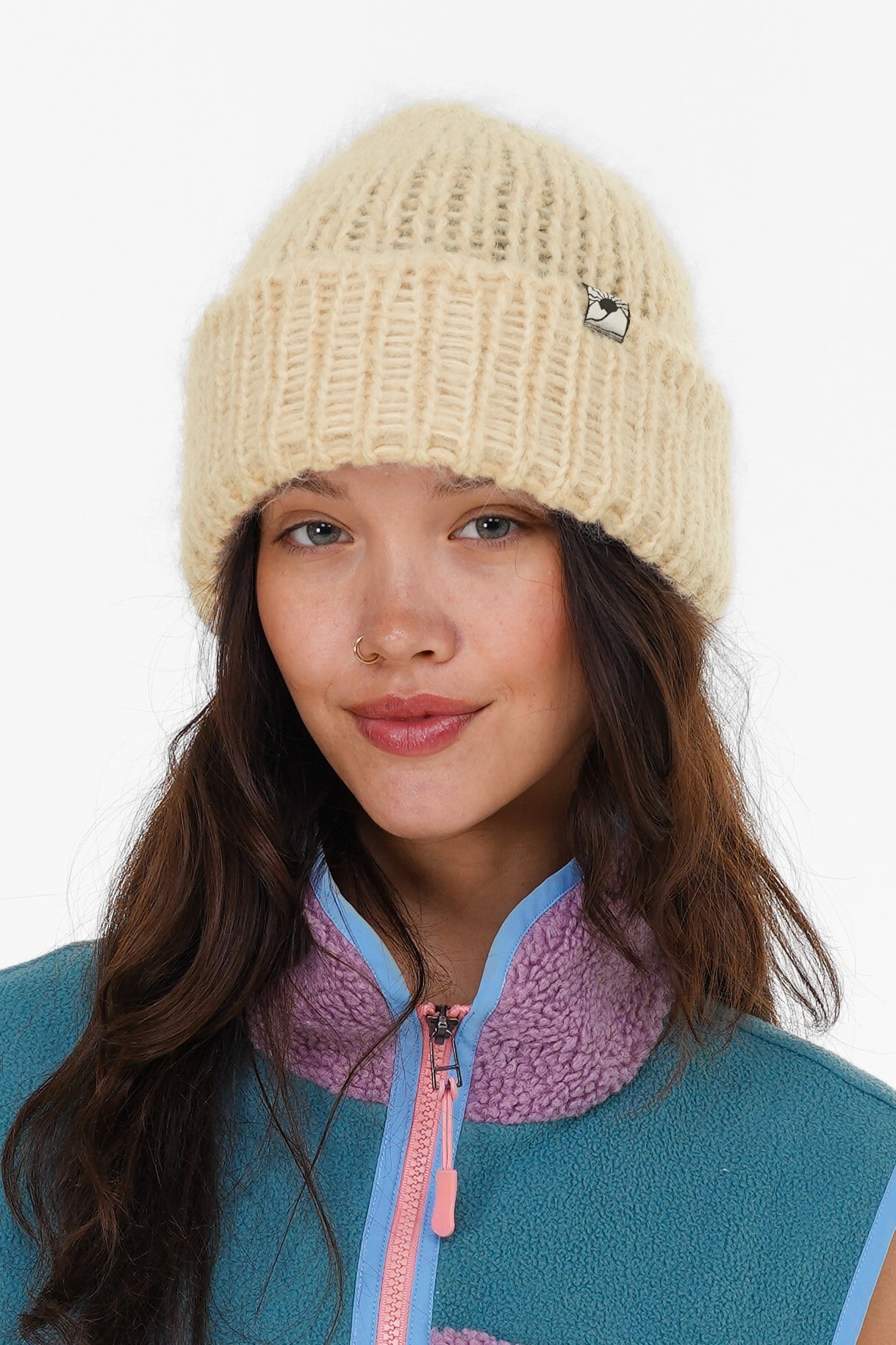 Butter Yellow Mohair Beanie