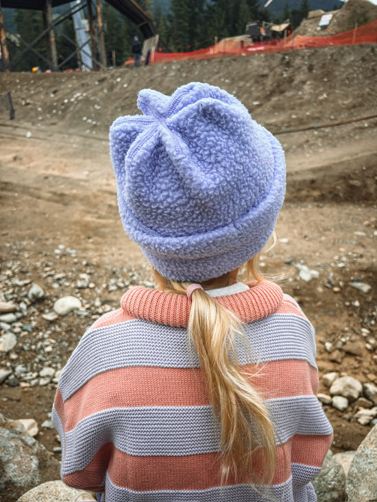 Indigo Fleece Kids Beanie