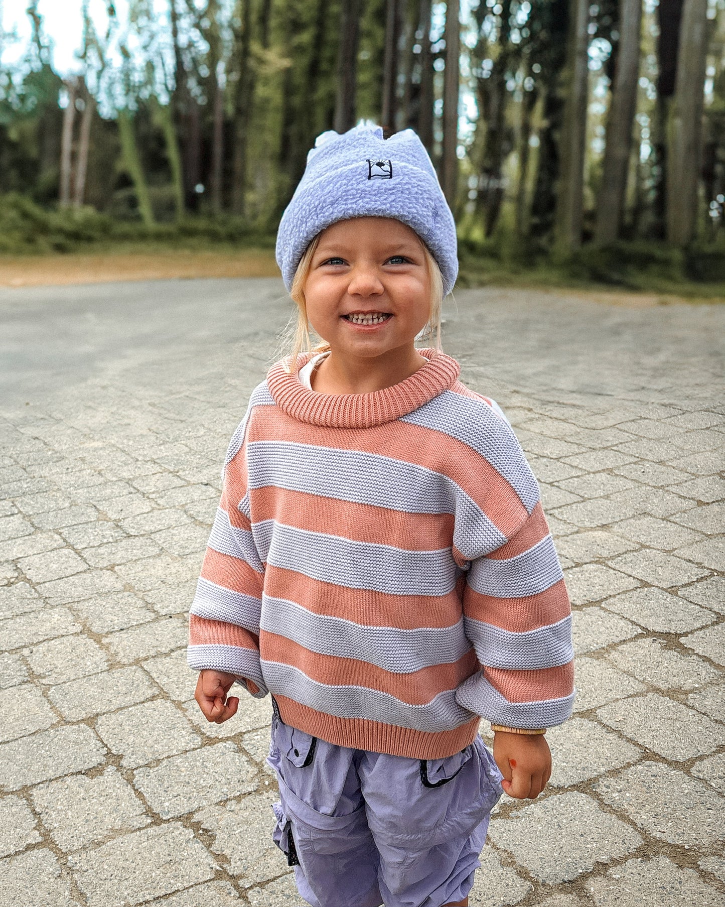 Indigo Fleece Kids Beanie
