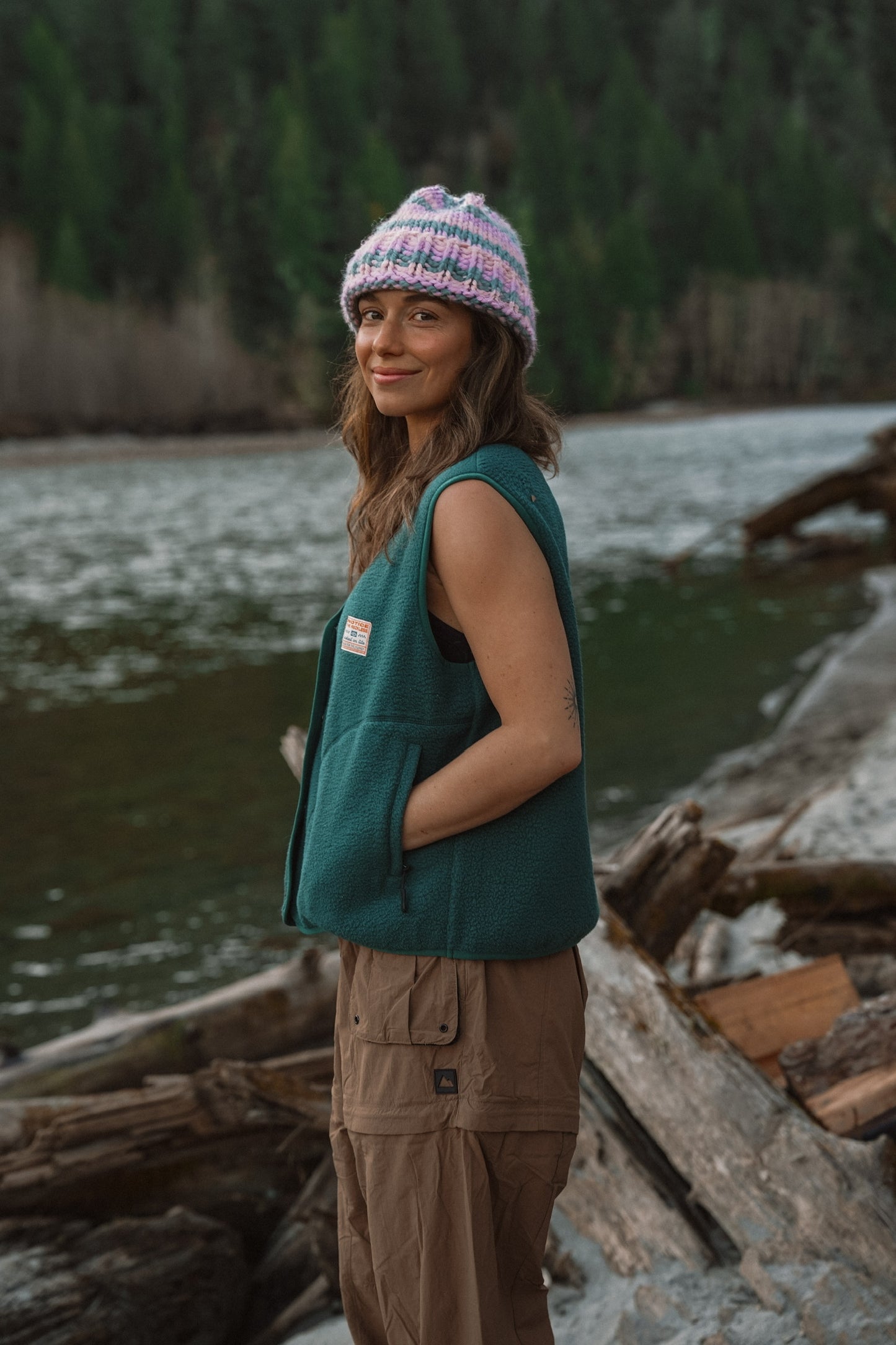 Emerald Cropped Vest
