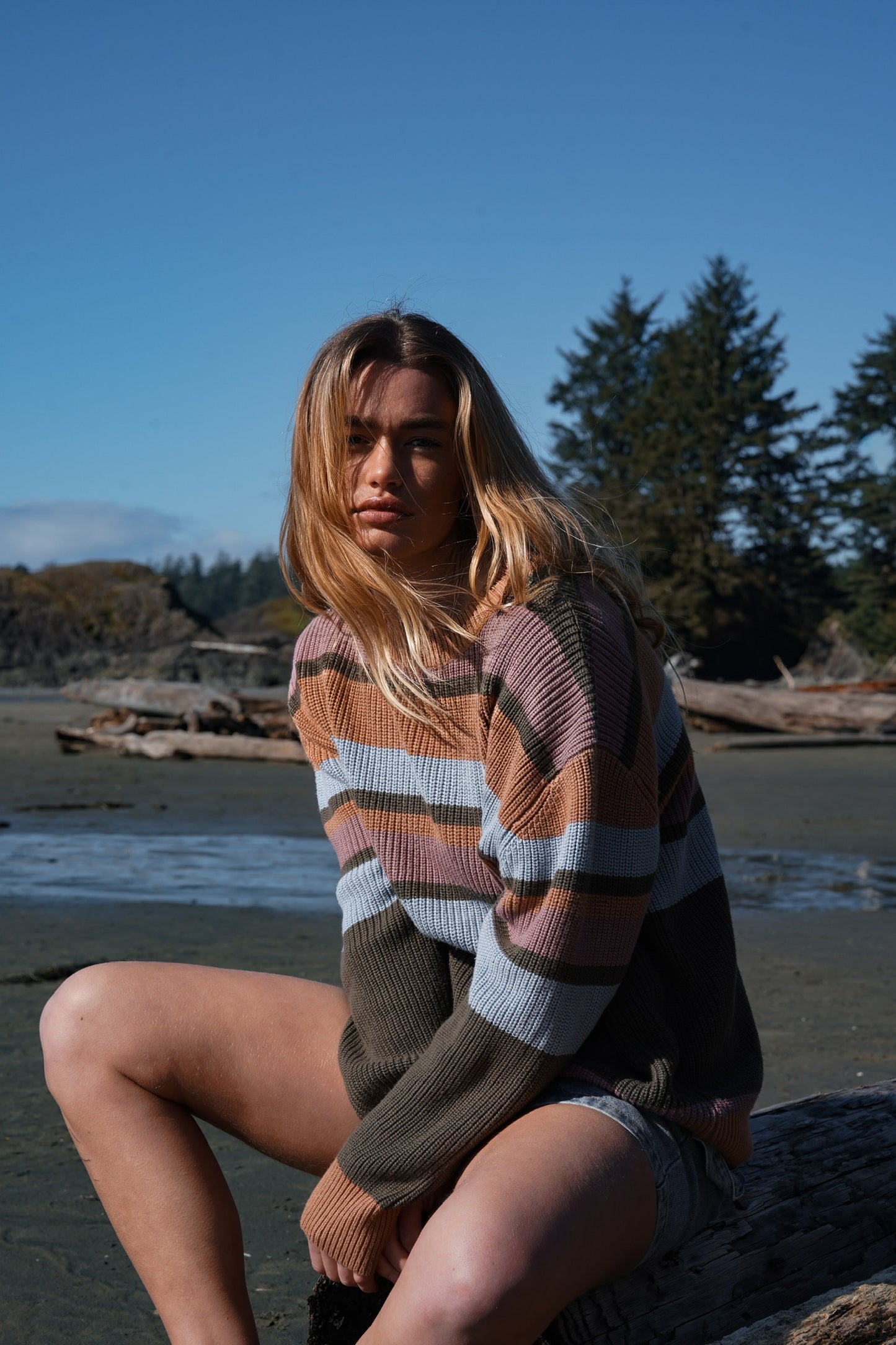 Arctic Dusk Knit Sweater