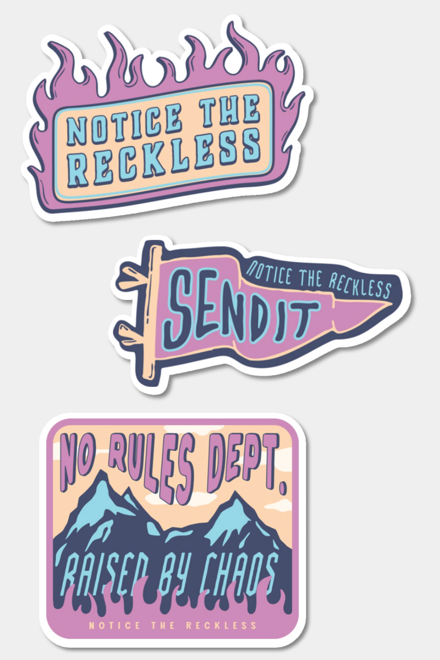 Send It Stickers Trio Pack