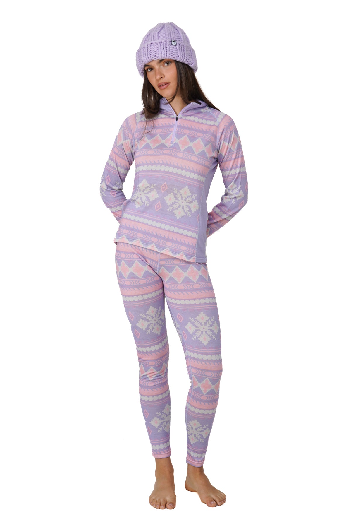 Winter Bloom Merino Base Layer - Bottom