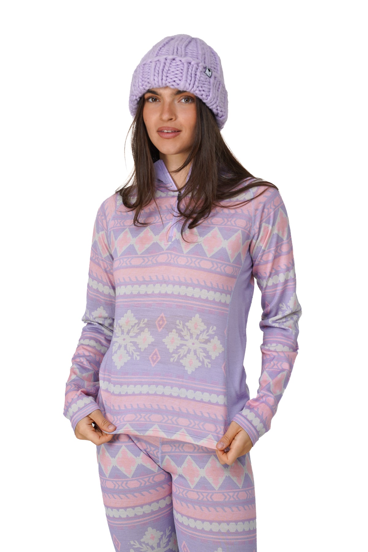 Winter Bloom Merino Base Layer - Top