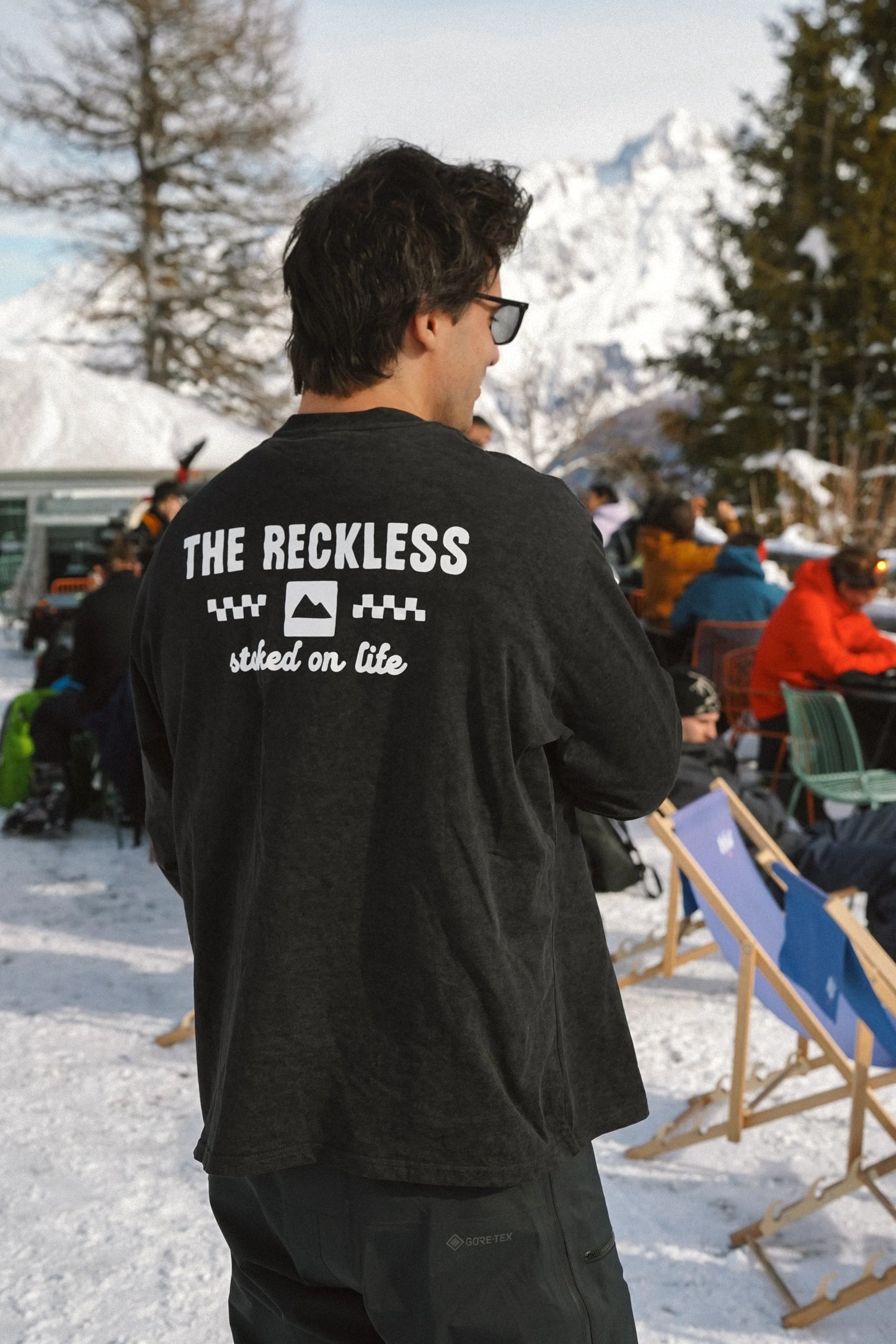 USED SAMPLE - Stay Stoked Black Long Sleeve