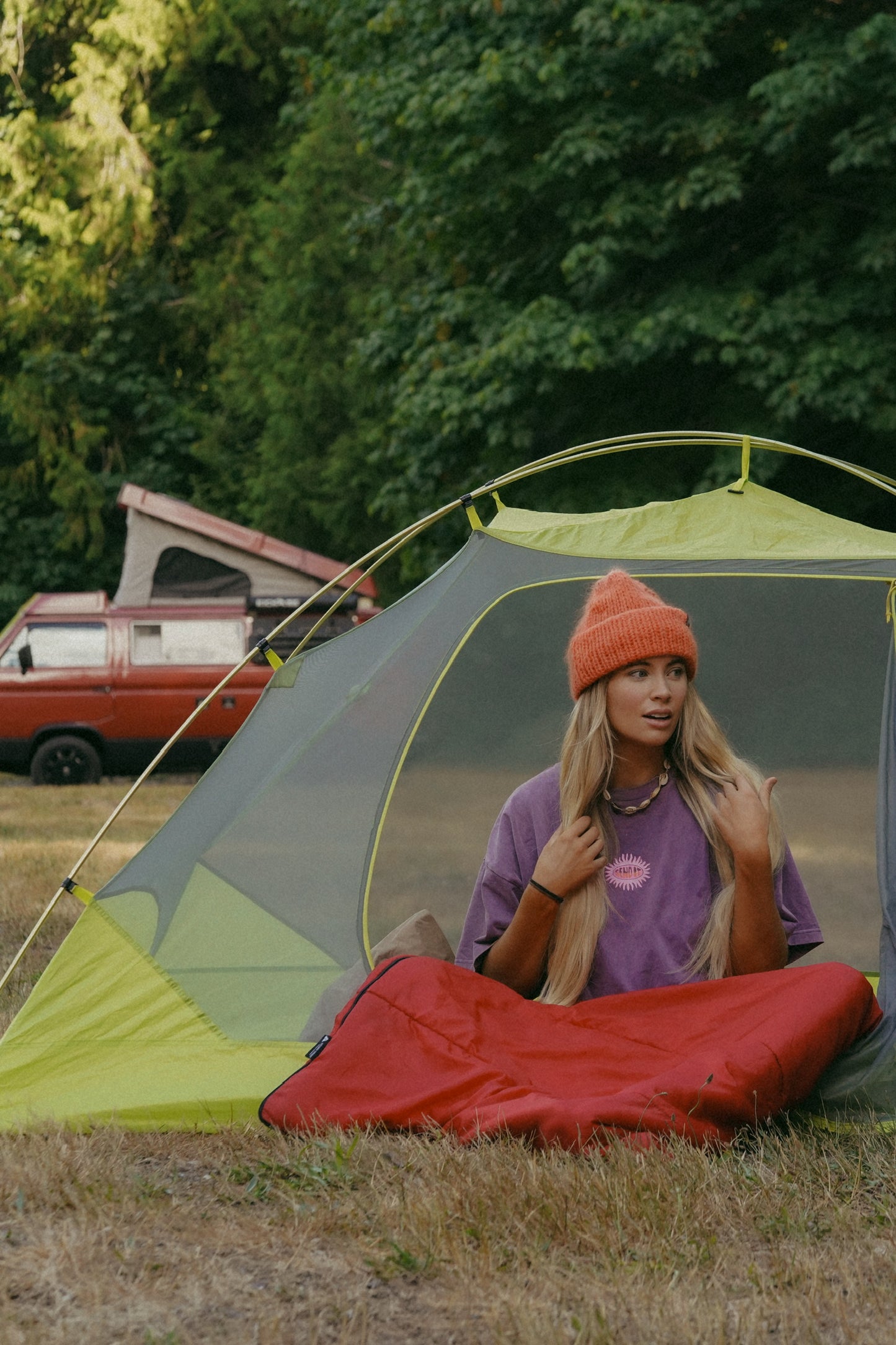 Send it Oversized Tee - Purple