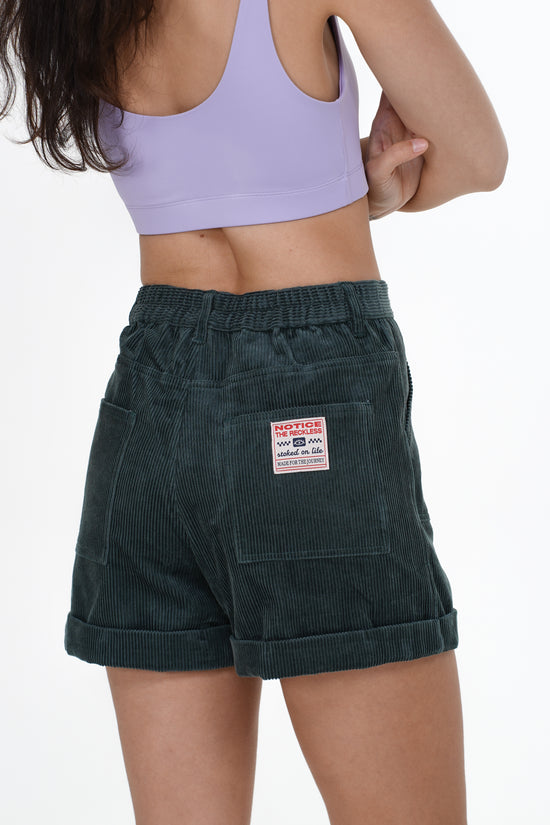Teal Corduroy Shorts – Notice The Reckless
