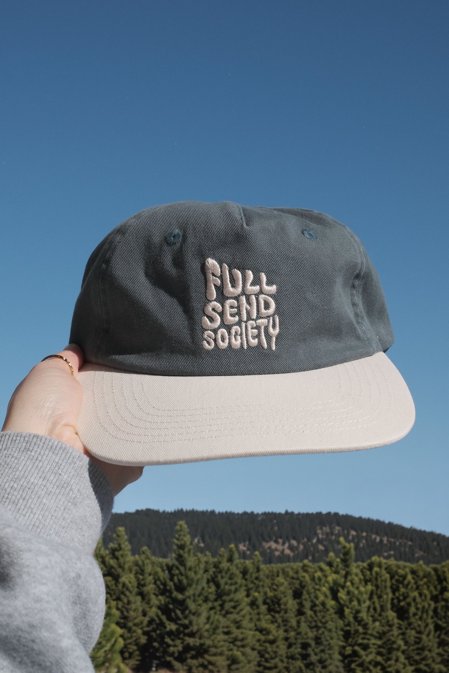 Send Help Cap Full Send Society 5 panels – Notice The Reckless
