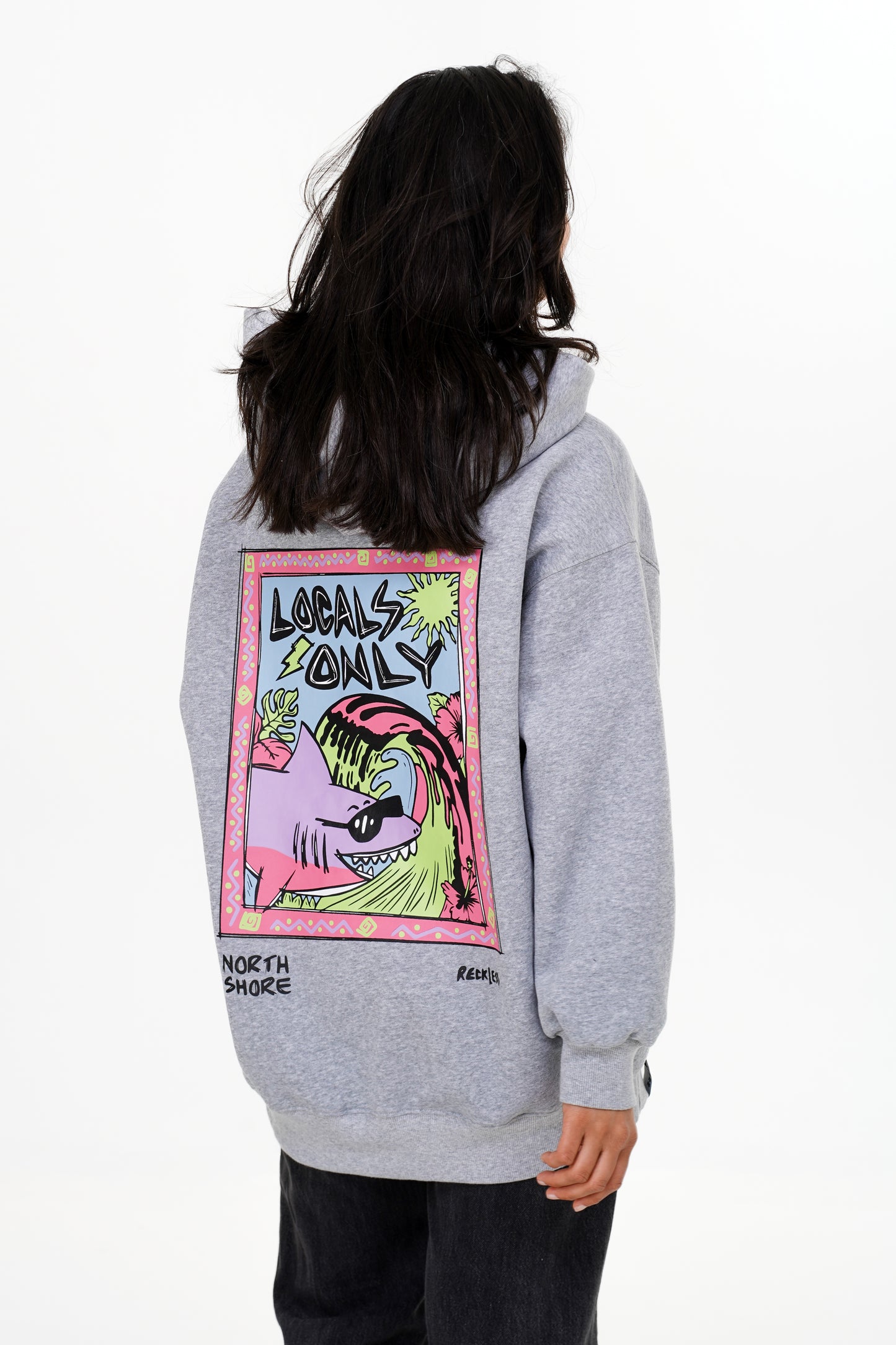 Locals Only oversized hoodie in cotton with relaxed fit