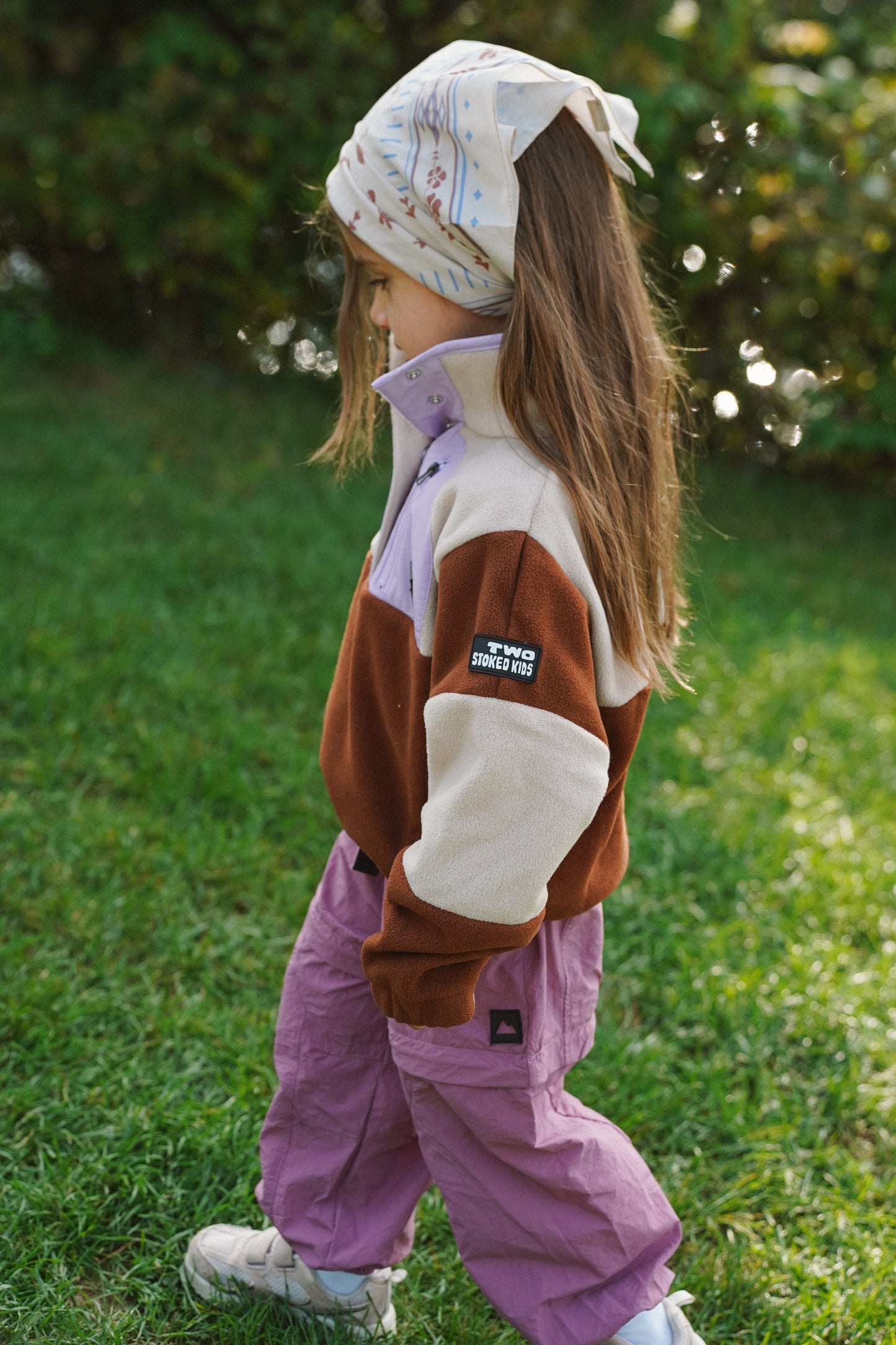 Burgundy Kids Zip-Off Pants